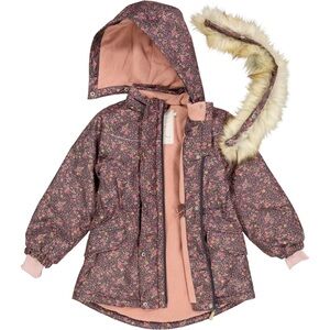 Wheat JACKET MATHILDE TECH - deep blue flower